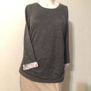 Elle Gray Top Size- Small